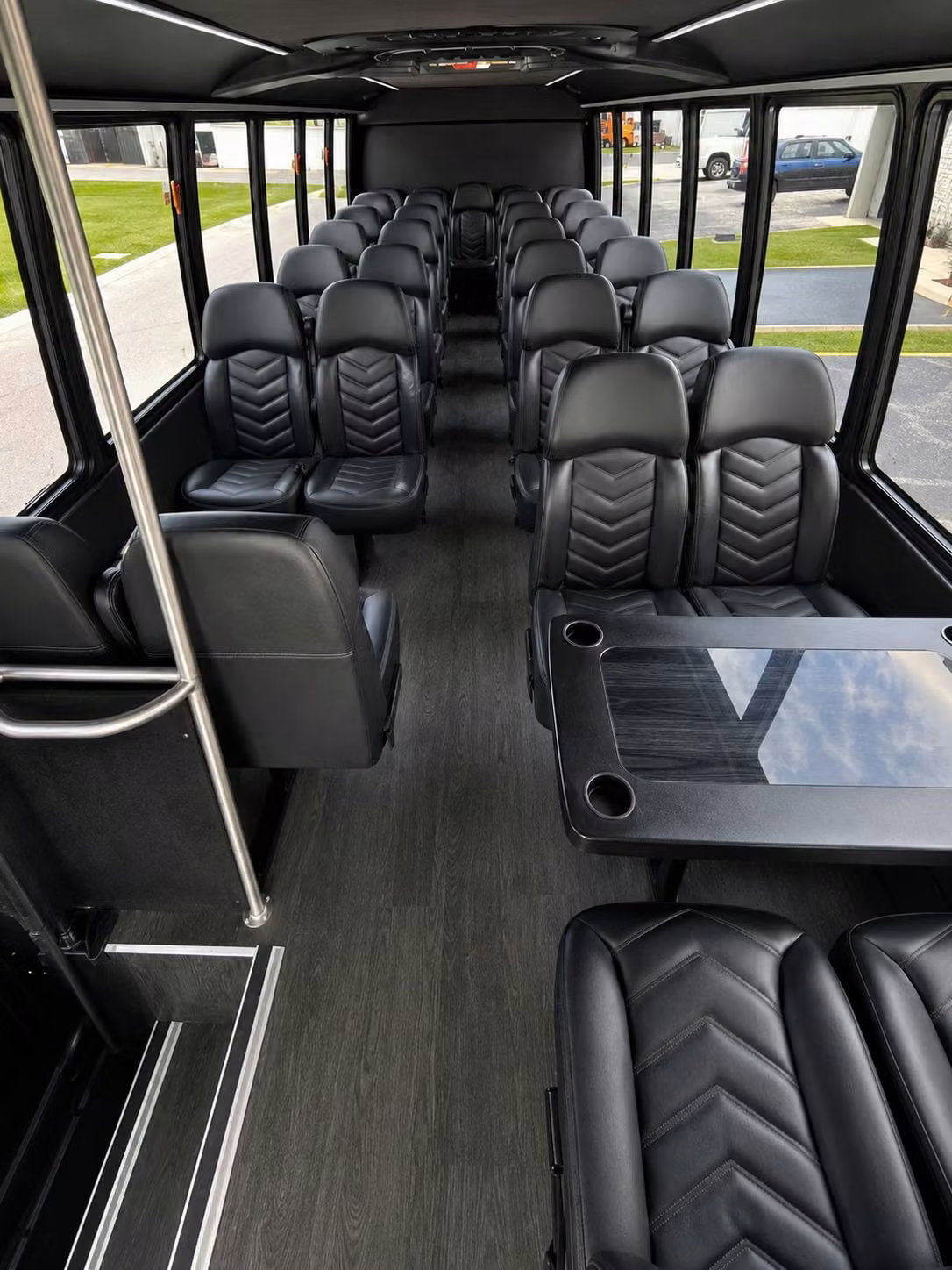 15 passenger minibus inside
