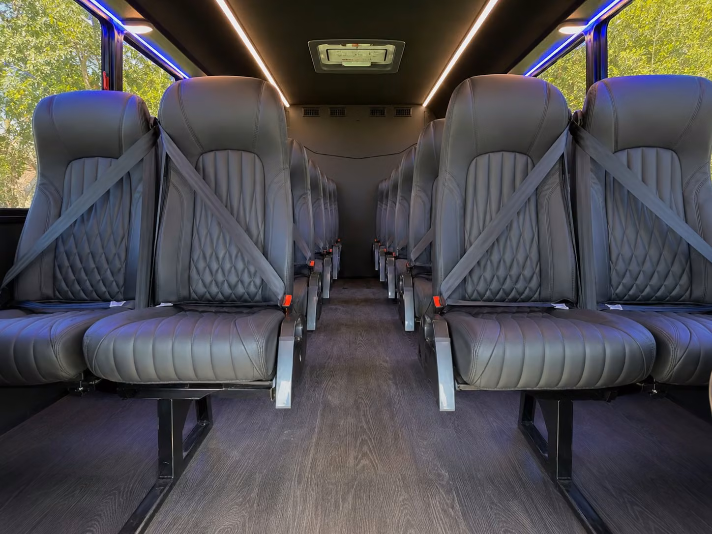 18 passenger minibus interior
