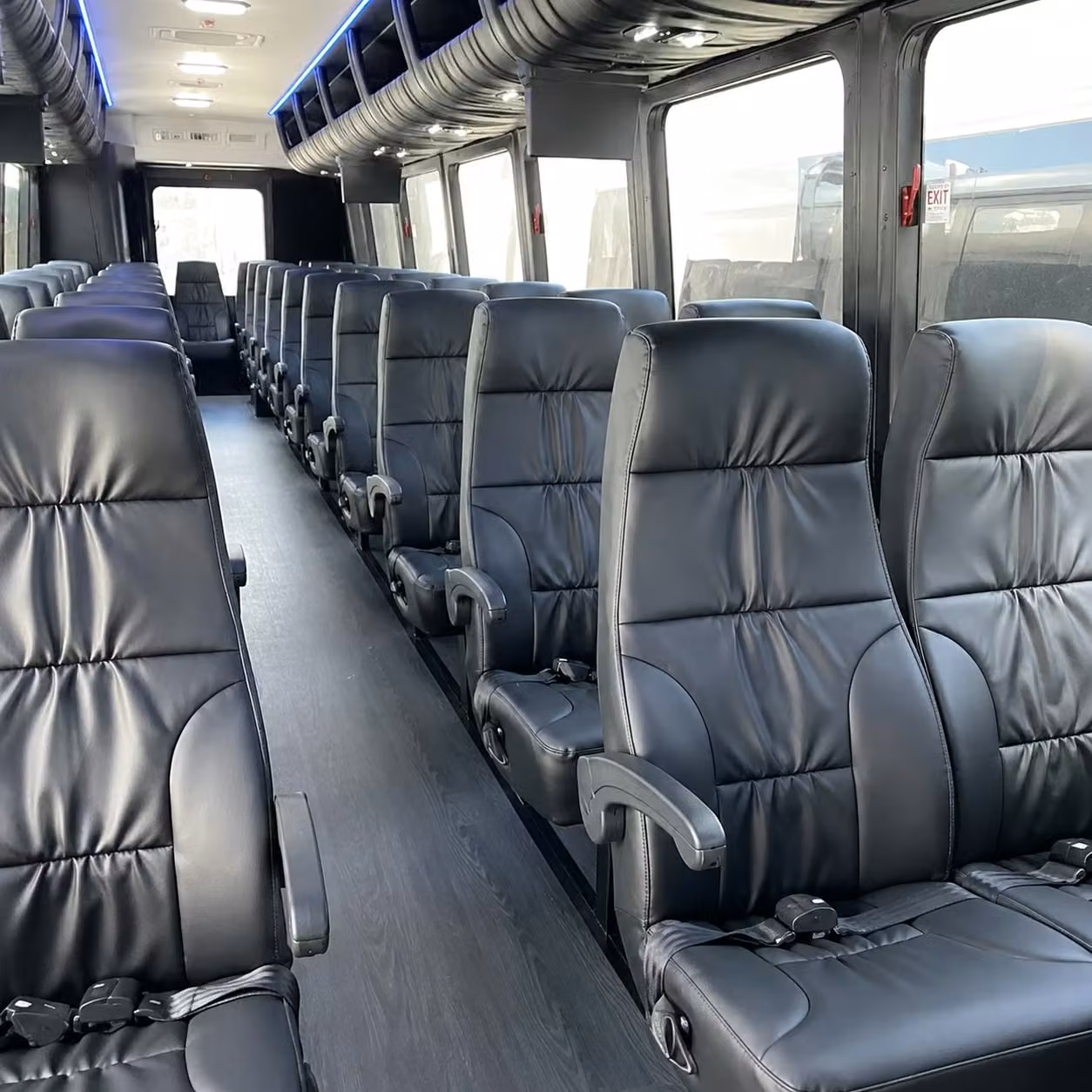 28 passenger minibus inside