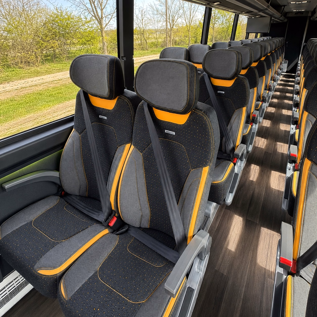baton rouge charter bus rental inside