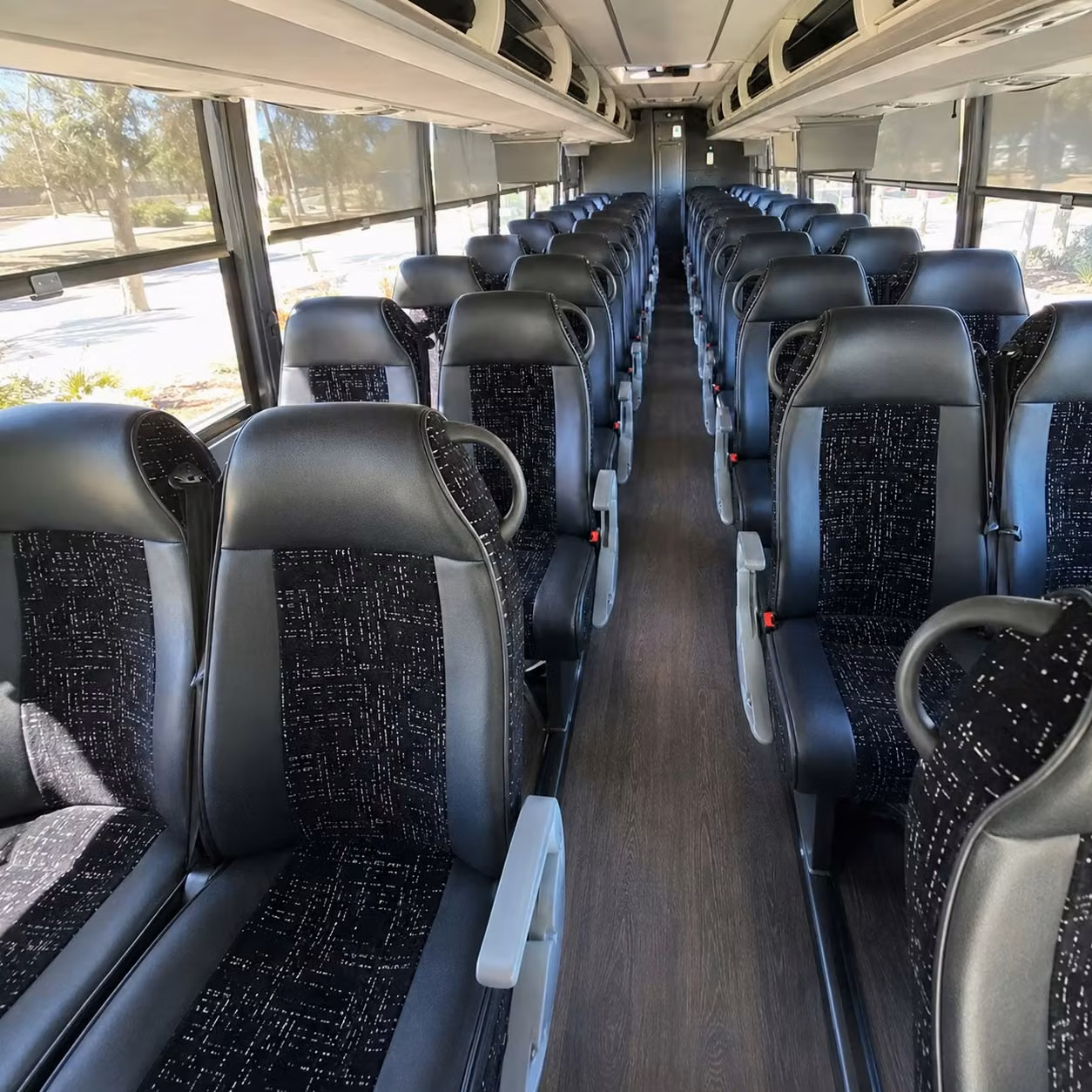 baton rouge charter bus rental interior